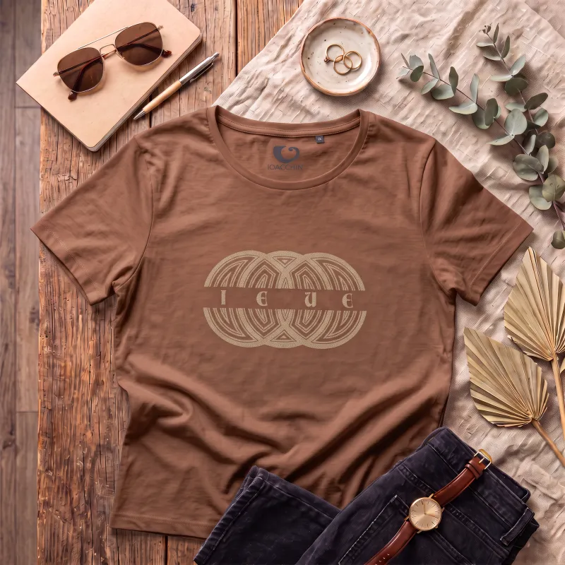 T-shirt Marrone Chiarp MultiCerchi Glitter