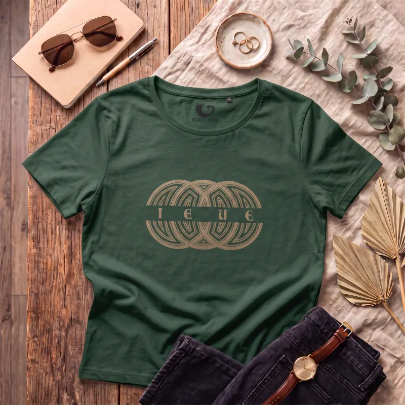 T-shirt Verde MultiCerchi Glitter